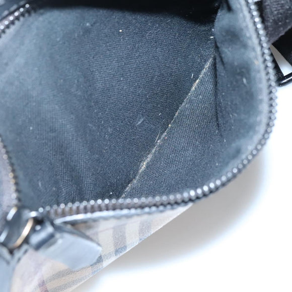 BURBERRY Nova Check Shoulder Bag PVC Beige Auth 137777