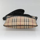BURBERRY Nova Check Shoulder Bag PVC Beige Auth 137777-9