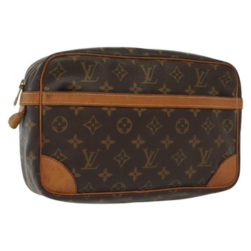 LOUIS VUITTON Monogram Compiegne 28 Clutch Bag M51845 LV Auth 137779