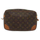 LOUIS VUITTON Monogram Compiegne 28 Clutch Bag M51845 LV Auth 137779-2