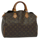 LOUIS VUITTON Monogram Speedy 30 Hand Bag M41526 LV Auth 137785-1