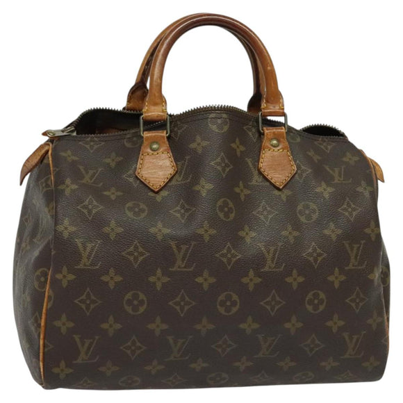 LOUIS VUITTON Monogram Speedy 30 Hand Bag M41526 LV Auth 137785