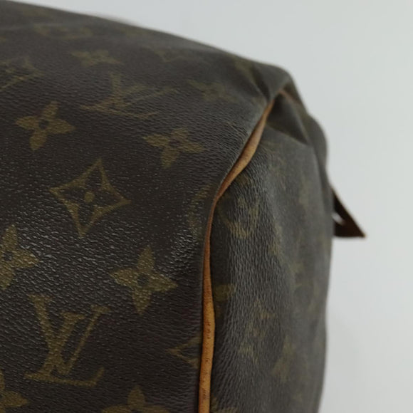 LOUIS VUITTON Monogram Speedy 30 Hand Bag M41526 LV Auth 137785