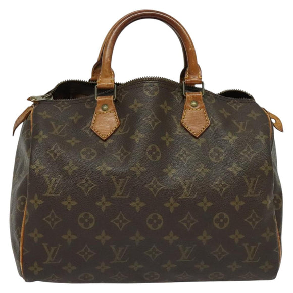LOUIS VUITTON Monogram Speedy 30 Hand Bag M41526 LV Auth 137785