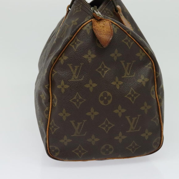 LOUIS VUITTON Monogram Speedy 30 Hand Bag M41526 LV Auth 137785