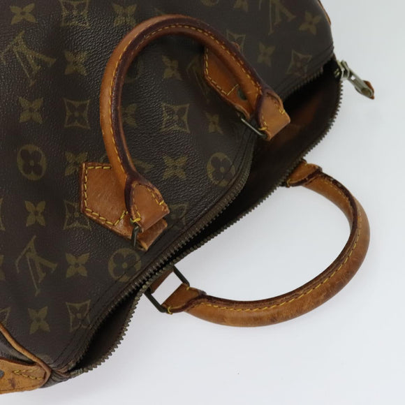 LOUIS VUITTON Monogram Speedy 30 Hand Bag M41526 LV Auth 137785
