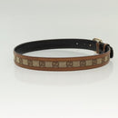 GUCCI GG Canvas Belt Leather 35.4"" Beige Gold 114874 Auth 137789-4