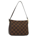 LOUIS VUITTON Damier Ebene Trousse Makeup Pouch N51982 LV Auth 137790-1