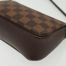 LOUIS VUITTON Damier Ebene Trousse Makeup Pouch N51982 LV Auth 137790-15