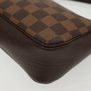 LOUIS VUITTON Damier Ebene Trousse Makeup Pouch N51982 LV Auth 137790-17