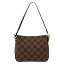 LOUIS VUITTON Damier Ebene Trousse Makeup Pouch N51982 LV Auth 137790-13