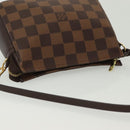 LOUIS VUITTON Damier Ebene Trousse Makeup Pouch N51982 LV Auth 137790-6