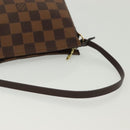 LOUIS VUITTON Damier Ebene Trousse Makeup Pouch N51982 LV Auth 137790-7
