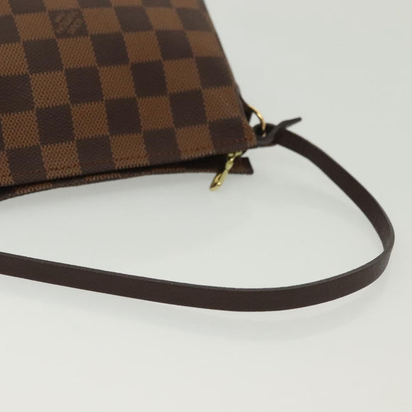 LOUIS VUITTON Damier Ebene Trousse Makeup Pouch N51982 LV Auth 137790