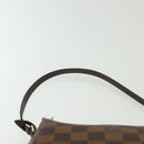LOUIS VUITTON Damier Ebene Trousse Makeup Pouch N51982 LV Auth 137790-14