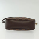 LOUIS VUITTON Damier Ebene Trousse Makeup Pouch N51982 LV Auth 137790-5