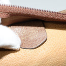 GUCCI GG Supreme Hand Bag PVC Vintage Beige Gold Auth 137795-12