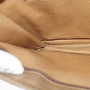 GUCCI GG Supreme Hand Bag PVC Vintage Beige Gold Auth 137795-19