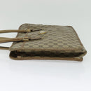 GUCCI GG Supreme Hand Bag PVC Vintage Beige Gold Auth 137795-3