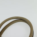 GUCCI GG Supreme Hand Bag PVC Vintage Beige Gold Auth 137795-8