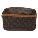 LOUIS VUITTON Monogram Compiegne 23 Clutch Bag M51847 LV Auth 137806-13