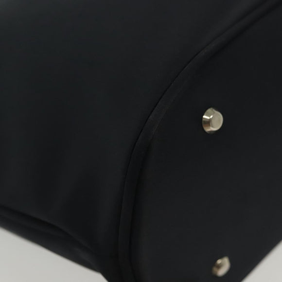 SAINT LAURENT Tote Bag Nylon Navy Silver Auth 137808