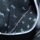 SAINT LAURENT Tote Bag Nylon Navy Silver Auth 137808-12