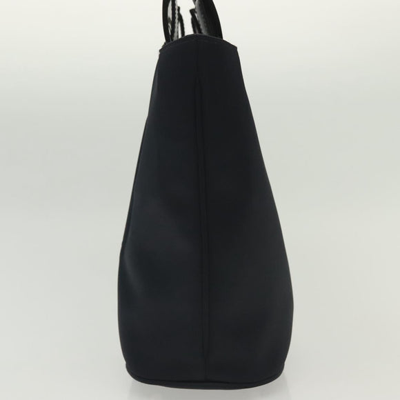 SAINT LAURENT Tote Bag Nylon Navy Silver Auth 137808