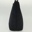 SAINT LAURENT Tote Bag Nylon Navy Silver Auth 137808-4