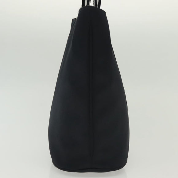 SAINT LAURENT Tote Bag Nylon Navy Silver Auth 137808