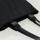 SAINT LAURENT Tote Bag Nylon Navy Silver Auth 137808-6