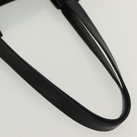 SAINT LAURENT Tote Bag Nylon Navy Silver Auth 137808