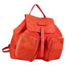 GUCCI GG Canvas Backpack Nylon Orange Silver 406361 Auth 137809-1