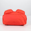 GUCCI GG Canvas Backpack Nylon Orange Silver 406361 Auth 137809-10