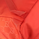 GUCCI GG Canvas Backpack Nylon Orange Silver 406361 Auth 137809-13