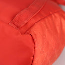 GUCCI GG Canvas Backpack Nylon Orange Silver 406361 Auth 137809-14