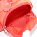 GUCCI GG Canvas Backpack Nylon Orange Silver 406361 Auth 137809-16