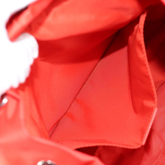 GUCCI GG Canvas Backpack Nylon Orange Silver 406361 Auth 137809