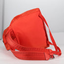 GUCCI GG Canvas Backpack Nylon Orange Silver 406361 Auth 137809-7