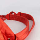 GUCCI GG Canvas Backpack Nylon Orange Silver 406361 Auth 137809-9