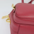 PRADA Shoulder Bag Safiano leather Pink Gold BT1010 Auth 137816-10