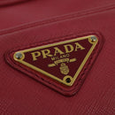 PRADA Shoulder Bag Safiano leather Pink Gold BT1010 Auth 137816-14