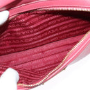 PRADA Shoulder Bag Safiano leather Pink Gold BT1010 Auth 137816-19