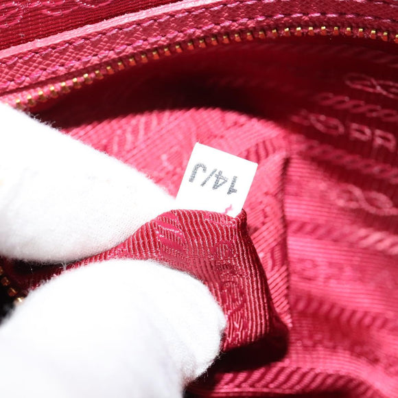 PRADA Shoulder Bag Safiano leather Pink Gold BT1010 Auth 137816