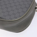GUCCI Micro GG Supreme Shoulder Bag PVC Vintage Gray Silver Auth 137819-14