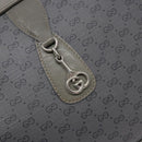 GUCCI Micro GG Supreme Shoulder Bag PVC Vintage Gray Silver Auth 137819-18