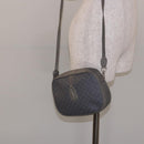 GUCCI Micro GG Supreme Shoulder Bag PVC Vintage Gray Silver Auth 137819-21