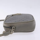 GUCCI Micro GG Supreme Shoulder Bag PVC Vintage Gray Silver Auth 137819-4
