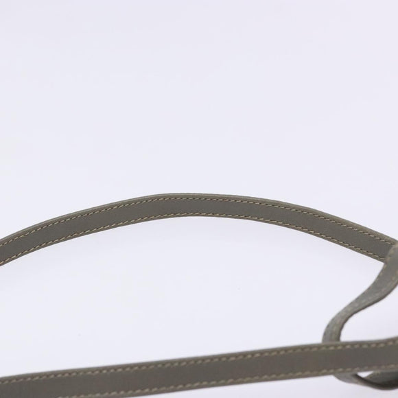 GUCCI Micro GG Supreme Shoulder Bag PVC Vintage Gray Silver Auth 137819