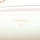 CHANEL Matelasse Chain Wallet Shoulder Bag Lamb Skin Gold Tone CC Auth 137823-18